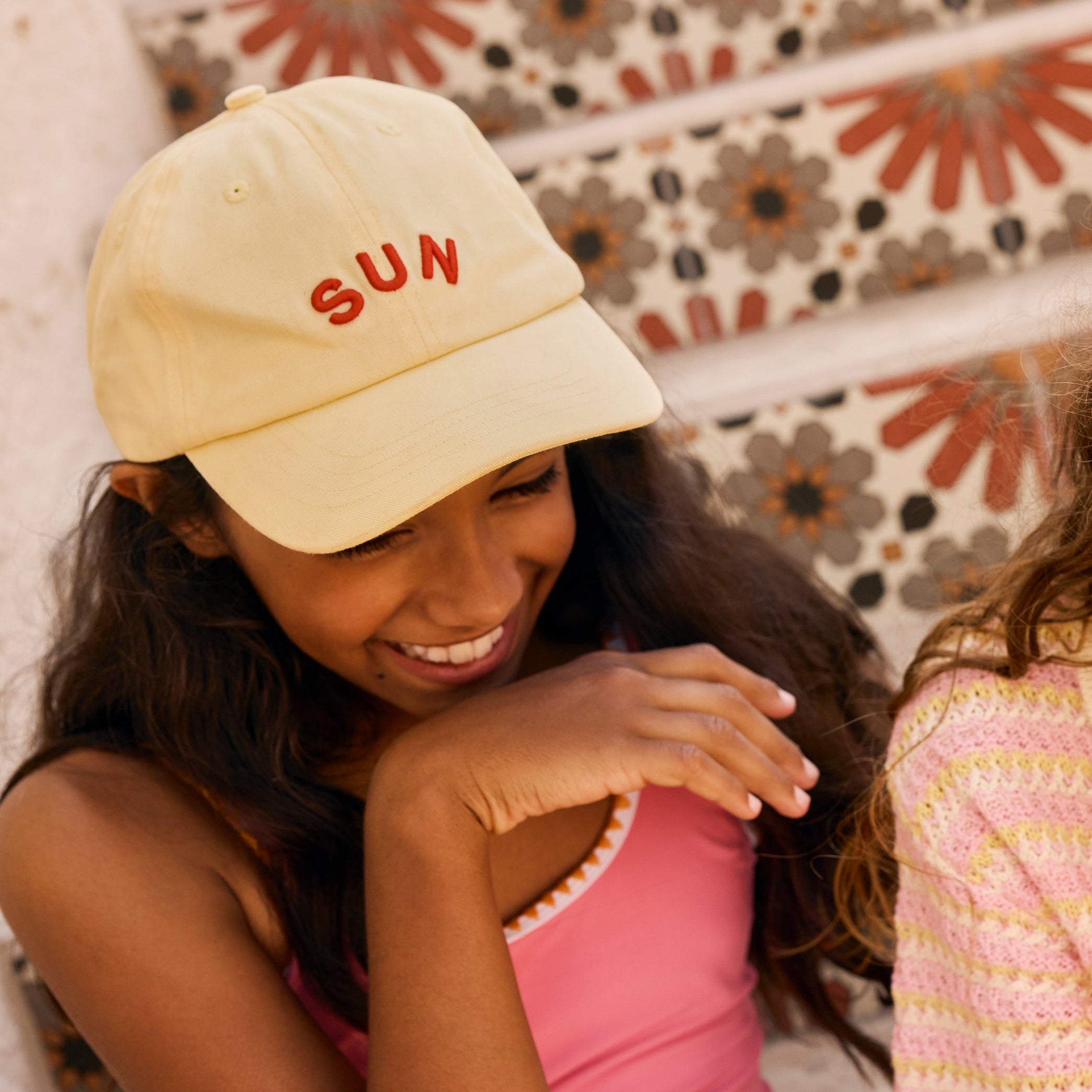 Pastel Yellow Sun Cap