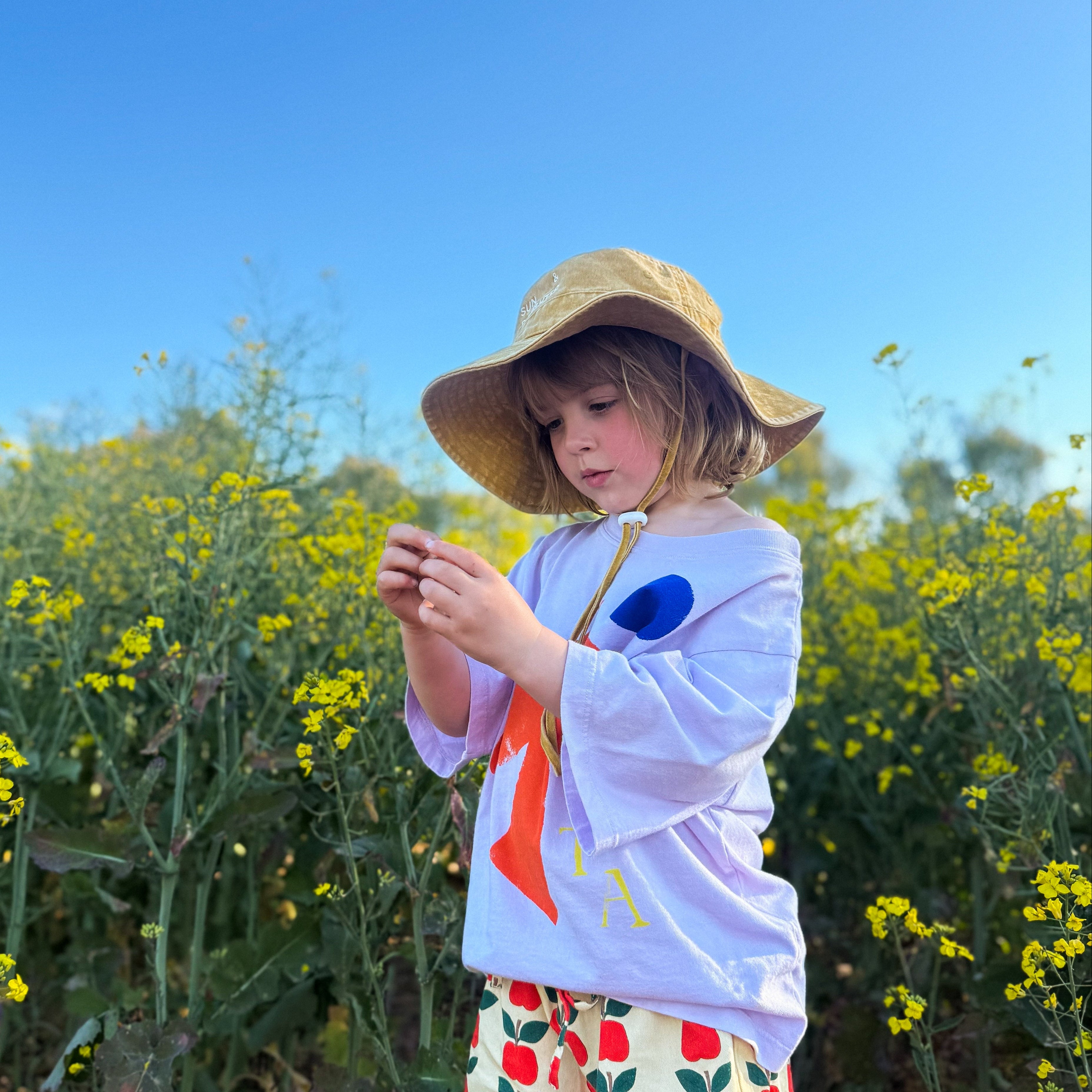 Washed Yellow Bucket Hat