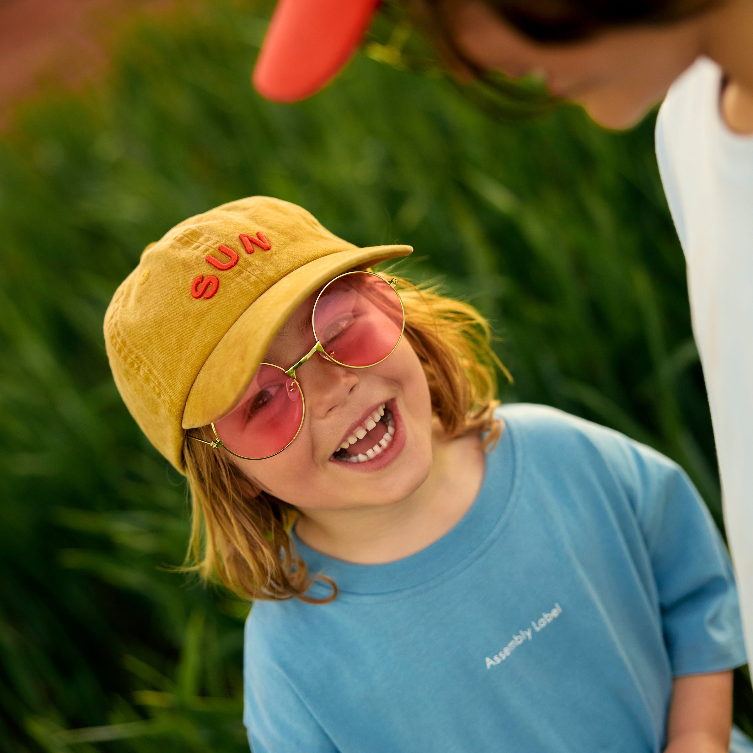 Washed Yellow Sun Cap