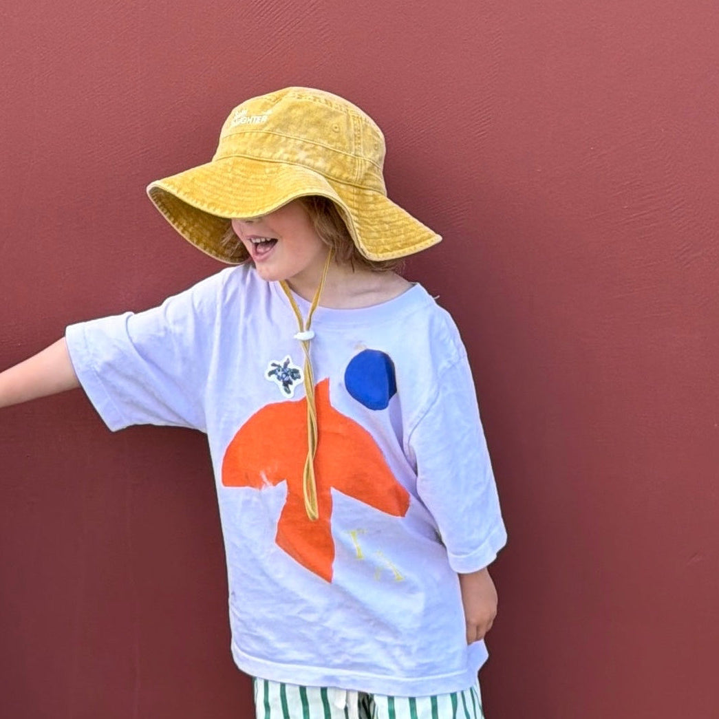 Washed Yellow Bucket Hat