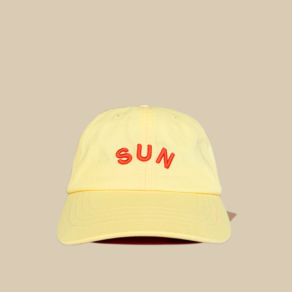 Pastel Yellow Sun Cap